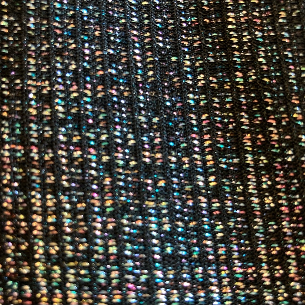 Vintage Black and Iridescent Fitted Cocktail Dress - Picture 13 of 14
